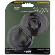 Stanley Home Designs 1-5/16 In. Zinc Closet Rod Socket, Oil Rubbed Bronze (2-Pack)