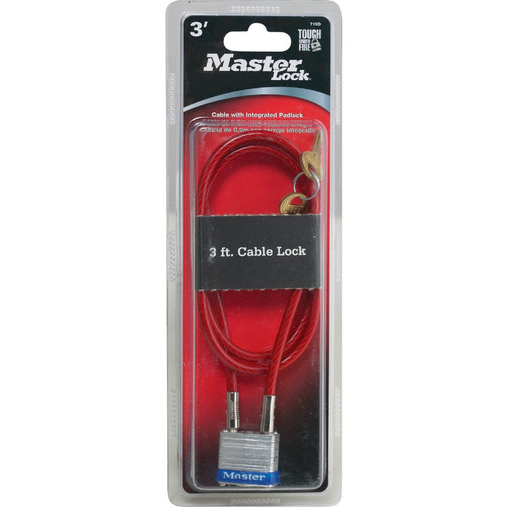 Master Lock 3 Ft. Padlock Cable – Hemlock Hardware