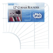 ClosetMaid 12 In. Shelf & Rod Wire Closet Corner Shelf Kit, White