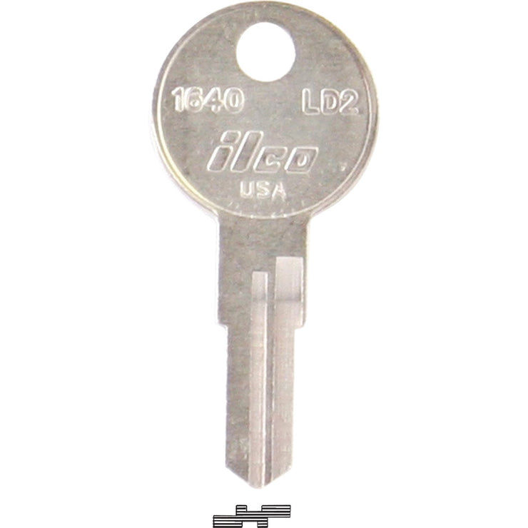 ILCO Larson Nickel Plated Storm Door Key, LD2 (10-Pack)