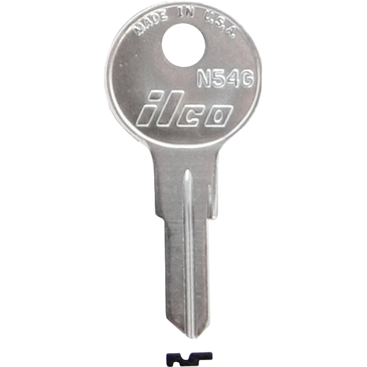 ILCO Nickel Plated Cam Lock Key, (10-Pack)