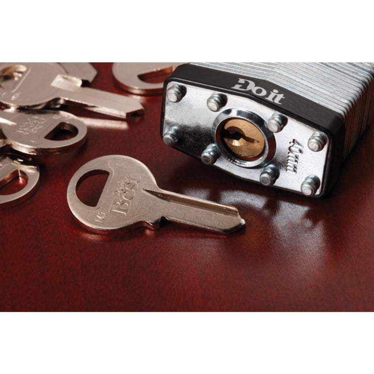 Do it Best Master Nickel Plated Padlock Key, M1 (10-Pack)