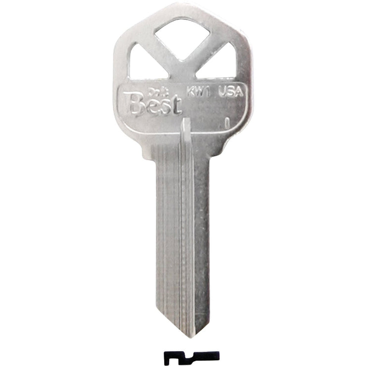 Do it Best Kwikset Nickel Plated House Key, KW1 (10-Pack)