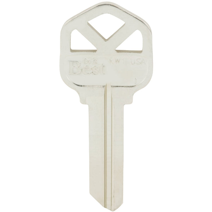 Do it Best Kwikset Nickel Plated House Key, KW1 (10-Pack)
