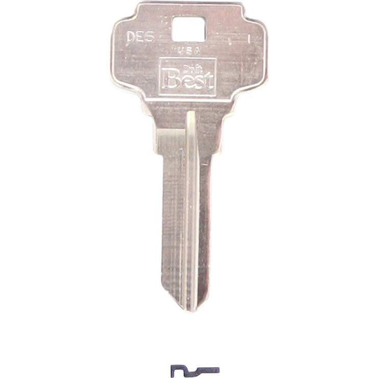 Do it Best Dexter Nickel Plated House Key, DE6 (10-Pack)