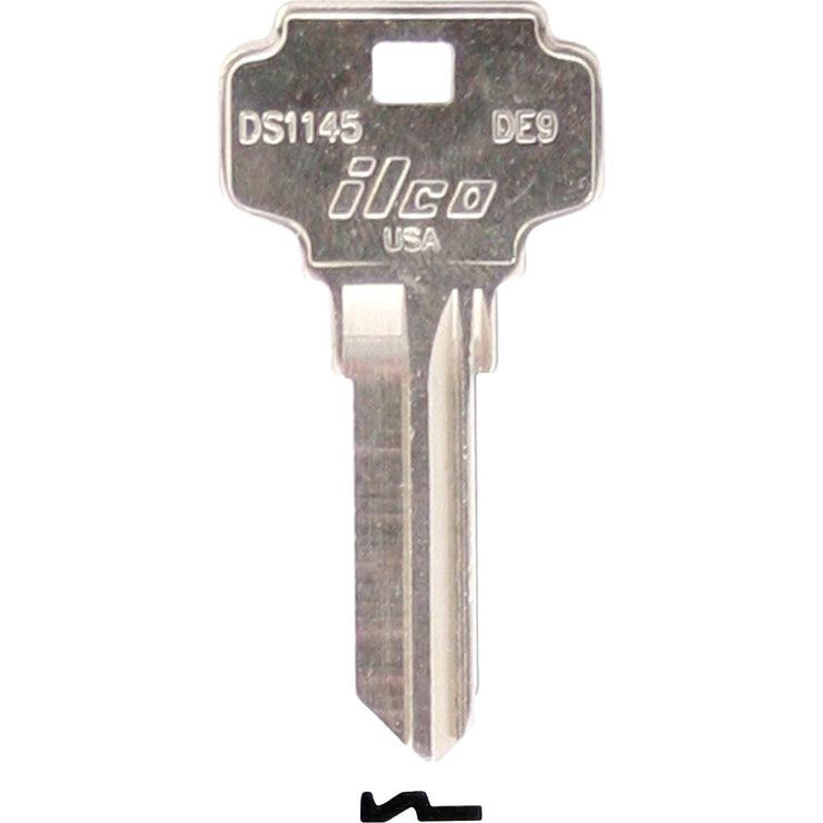 ILCO Dexter Nickel Plated House Key, DE9 (10-Pack)