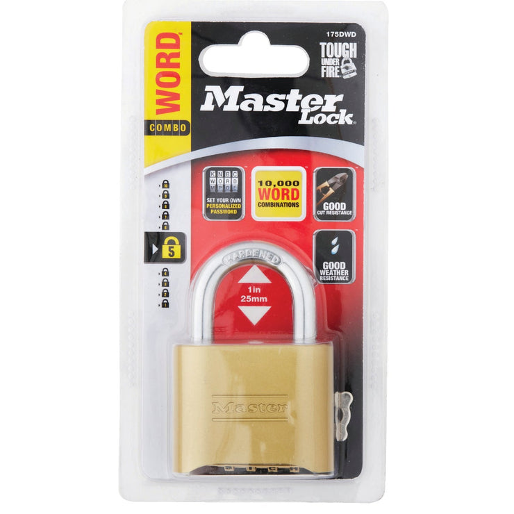 Master Lock 2 In. Brass w/Rubber Grip Combination Padlock – Hemlock ...