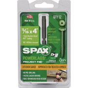 Spax PowerLags 5/16 In. x 4 In. Washer Head Exterior Structure Screw (12 Ct.)