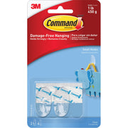 Command 7/8 In. x 1-5/8 In. General Adhesive Utility Hook (2 Pack)