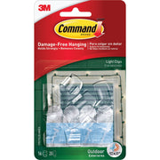 Command Clear Outdoor Light Clips with Foam Strips (16-Pack)