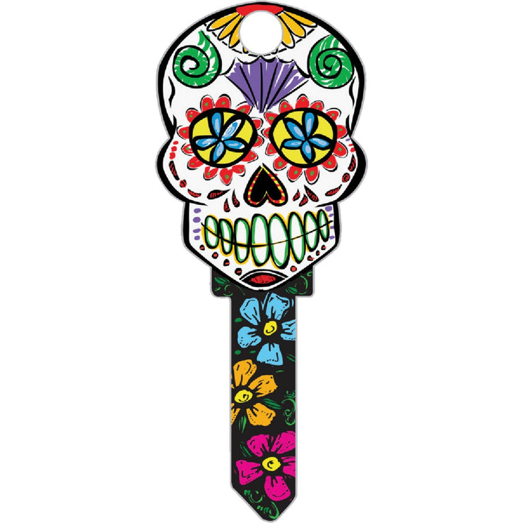 Lucky Line Skull Design Decorative House Key, SC1