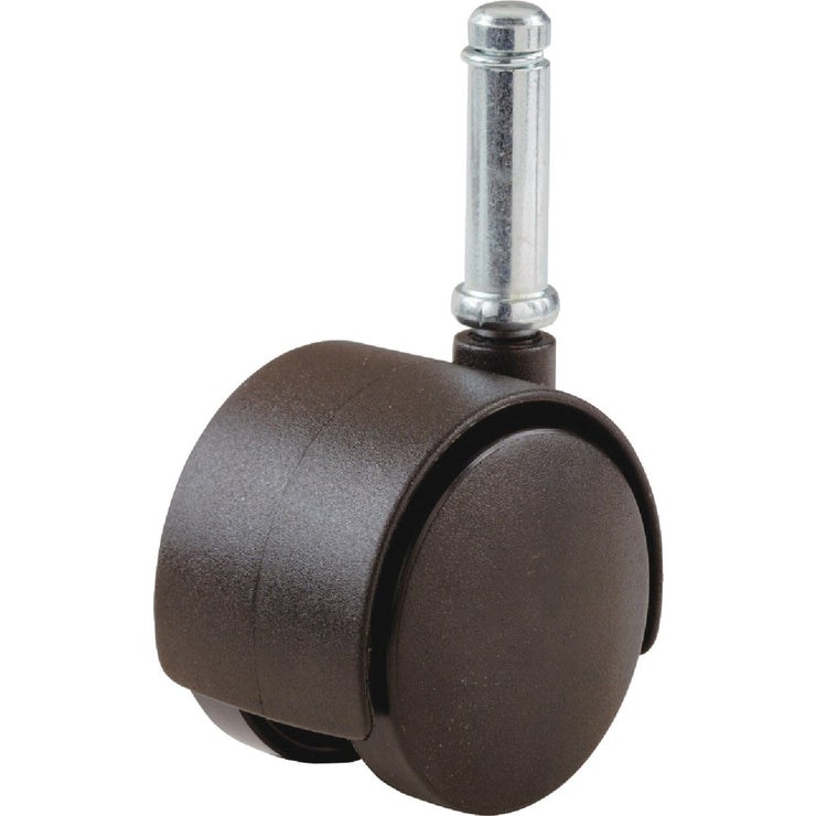 Do it 2 In. Dia. Brown Twin Wheel Caster with 7/8 In. Stem (1-Count)