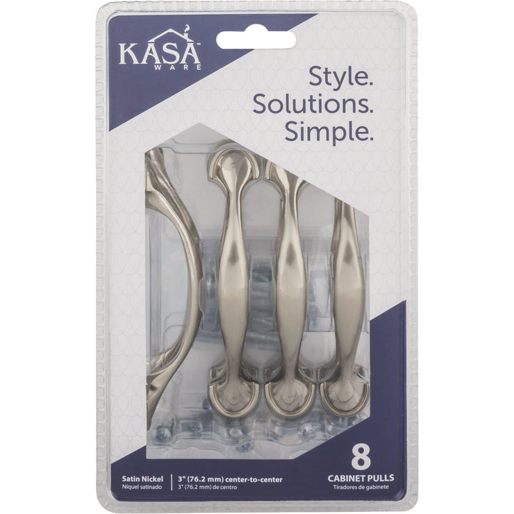 KasaWare 4-5/8 In. Satin Nickel Cabinet Pull (8-Pack)