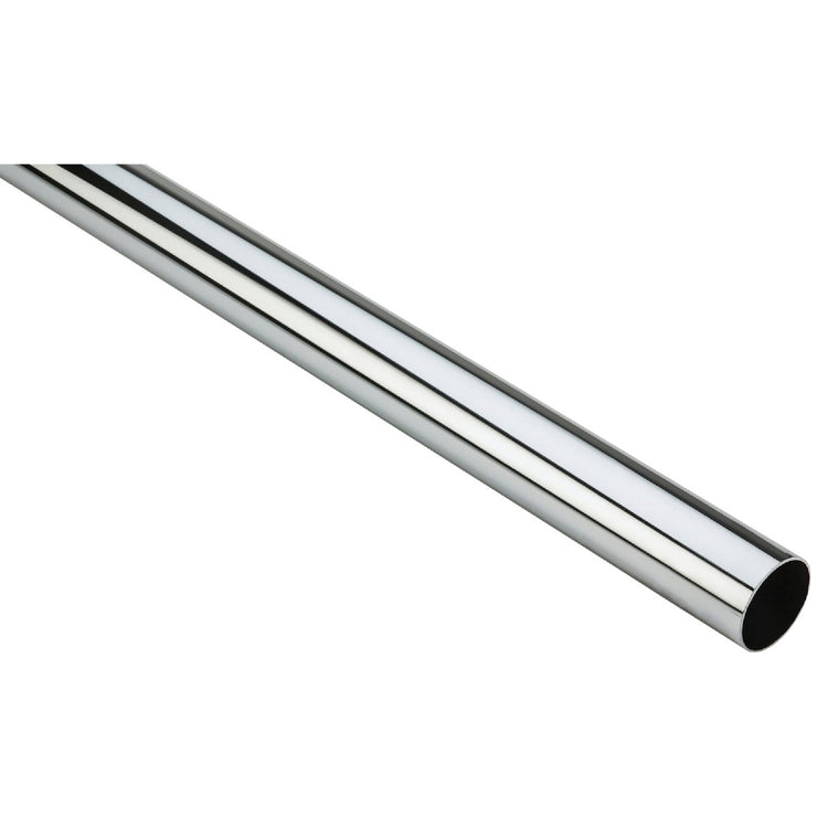 Stanley Home Designs 8 Ft. x 1-5/16 In. Cut-to-Length Closet Rod, Chrome