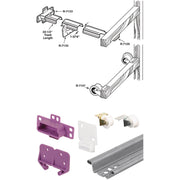 Prime-Line Galvanized Steel 22-1/2" Top or bottom Drawer Track Kit