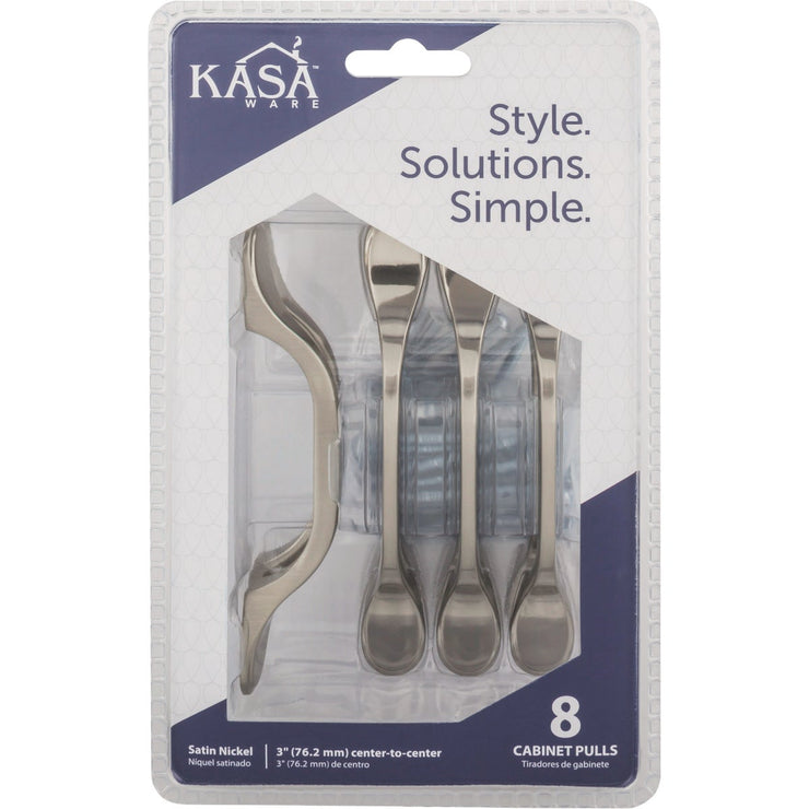 KasaWare 5 In. Satin Nickel Cabinet Pull (8-Pack)