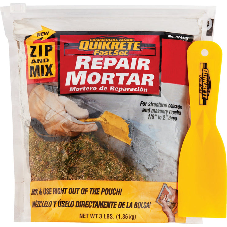 Quikrete Zip & Mix Mortar Polymermodified 3 Lb Repair Mortar Mix