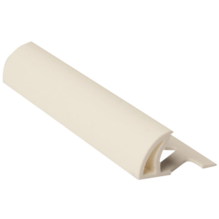 M-D Building Products 3/8 In. x 8 Ft. White Heavy-Duty Vinyl Tile Edging