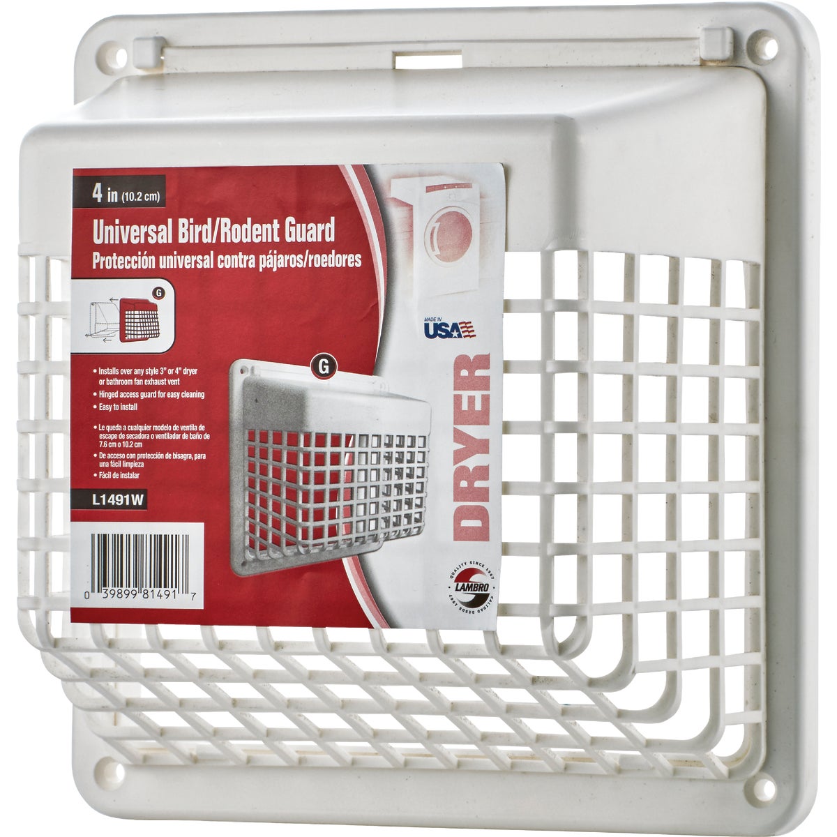 Pest Box Guard Lambo Universal 4 In. Plastic Pest Barricade Vent Guard – Hemlock Hardware