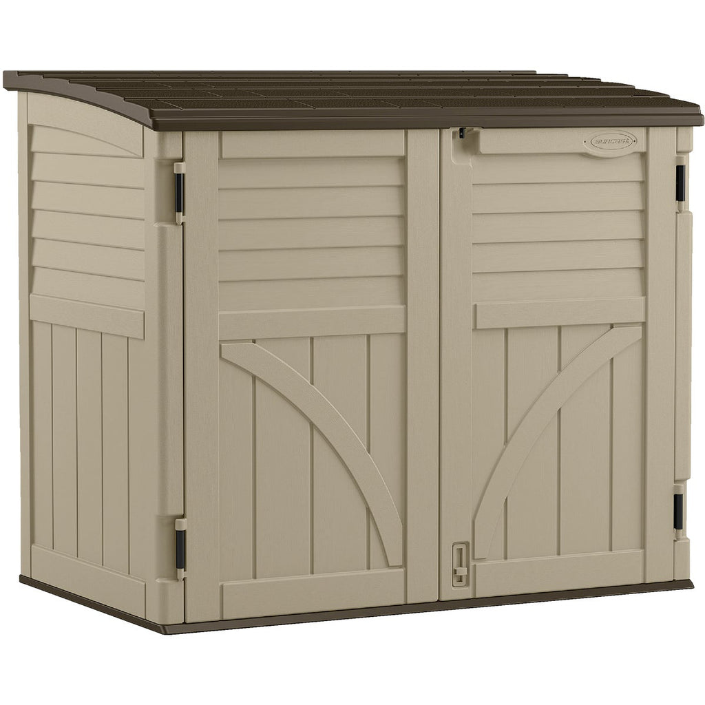 Suncast Horizontal Shed, Compact Outdoor Storage System, 34 Cu. Ft. Capacity - Thumbnail 5