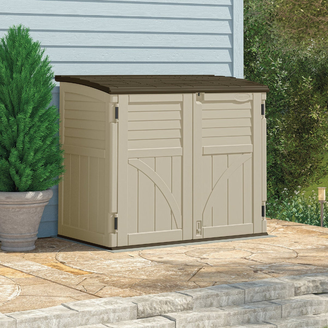 Suncast 34 Cu. Ft. Horizontal Storage Shed – Hemlock Hardware