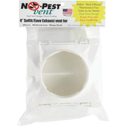P-Tec Products 4 In. White Plastic No Pest Eave & Soffit Vent