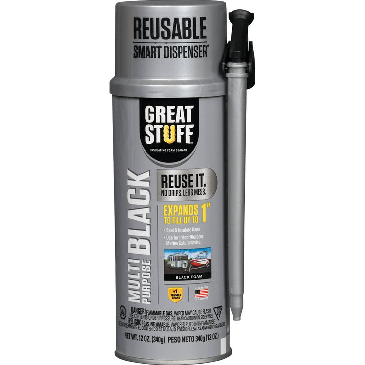 Great Stuff Smart Dispenser 12 Oz. Black Multipurpose Sealant