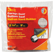 Do it 2-1/4 In. x 9 Ft. Black Rubber Weatherstrip Garage Door Seal