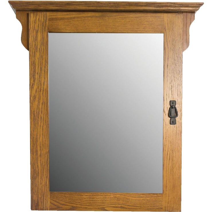 CraftMark Craftsmen Estate Oak 30 In. W x 38 In. H Vanity Mirror