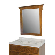 CraftMark Craftsmen Estate Oak 30 In. W x 38 In. H Vanity Mirror