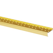 Do it Satin Gold Fluted 1-3/8 In. x 6 Ft. Carpet Clamdown with Teeth