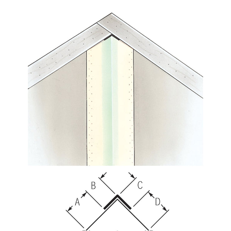 Beadex 5/8 In. x 8 Ft. Paper Faced Metal Inside Drywall Corner Bead