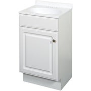 Zenith Zenna Home White 18 In. W x 35 In. H x 16 In. D Vanity with White Cultured Marble Top