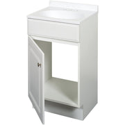 Zenith Zenna Home White 18 In. W x 35 In. H x 16 In. D Vanity with White Cultured Marble Top