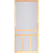 Screen Tight Creekside 30 In. W x 80 In. H x 1 In. Thick Natural Fingerjoint Wood T-Bar Screen Door