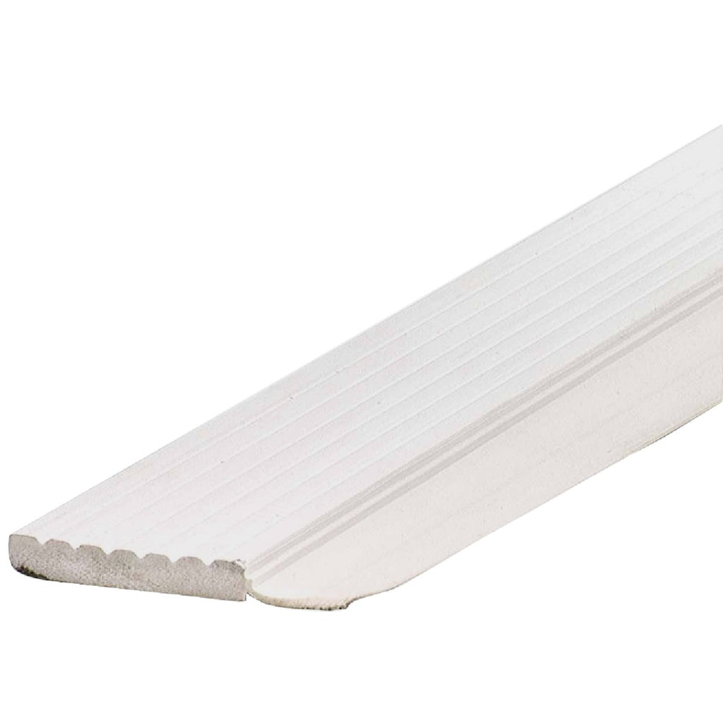 M-D 2 In. x 9 Ft. White Vinyl Top and Side Garage Door Stop