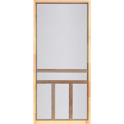 Screen Tight Creekside 32 In. W x 80 In. H x 1 In. Thick Natural Fingerjoint Wood T-Bar Screen Door