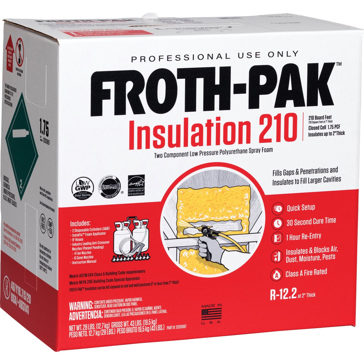 Froth-Pak 210 Two-Component Polyurethane Foam Insulation Kit – Hemlock ...