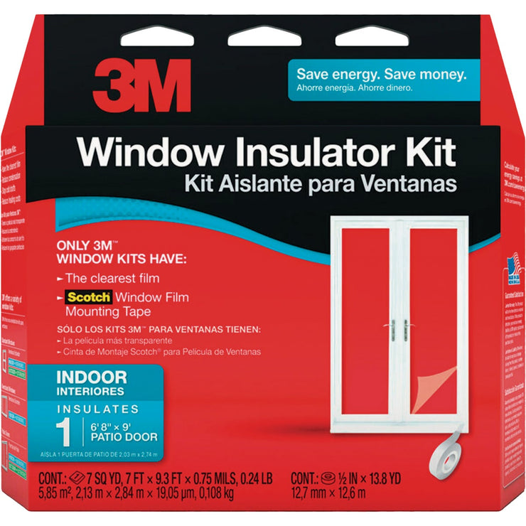 3M Indoor 84 In. x 112 In. Patio Door Insulation Kit