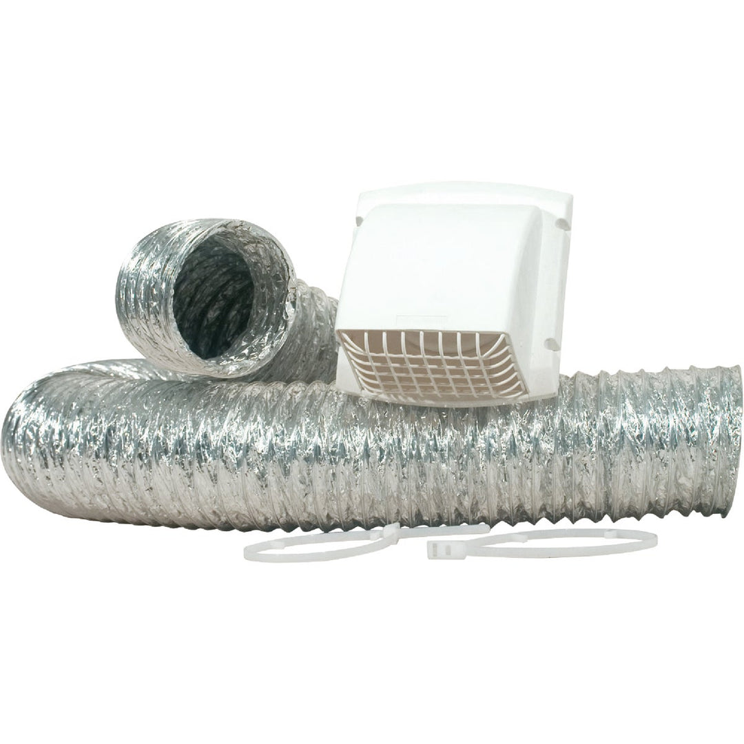 Dundas Jafine White Gas or Electric Dryer Vent Kit (4-Piece