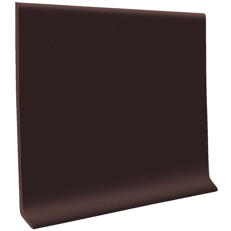 Roppe 2-1/2 In. x 4 Ft. Brown Vinyl Dryback Wall Cove Base