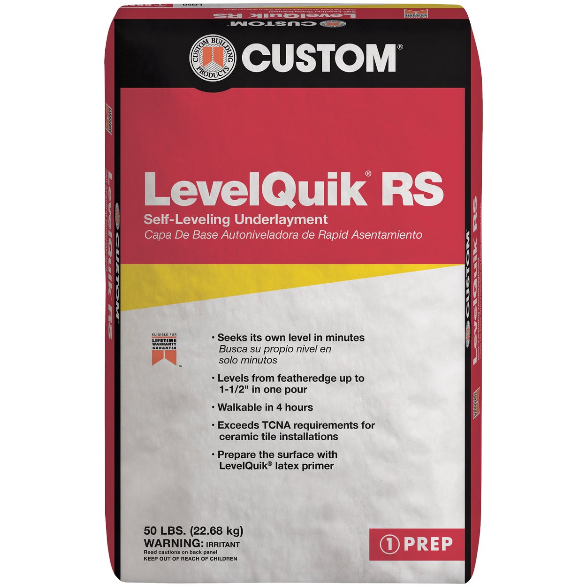 LevelQuik RS Self-Leveling Floor Patch & Leveler, Gray, 50 Lbs ...