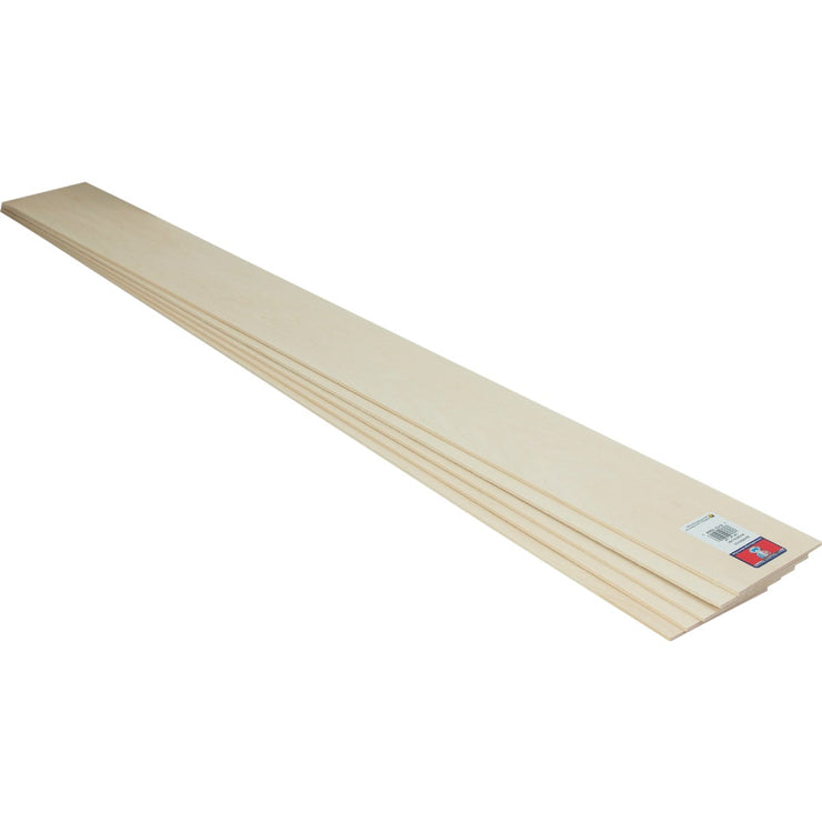 Midwest Products 1/16 In. x 3 In. x 3 Ft. Basswood Board