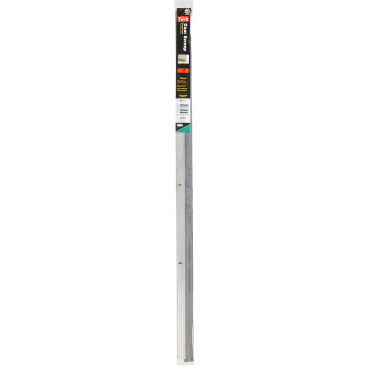 Do it Best 1-5/8 In. x 36 In. Silver Aluminum & Vinyl Door Sweep