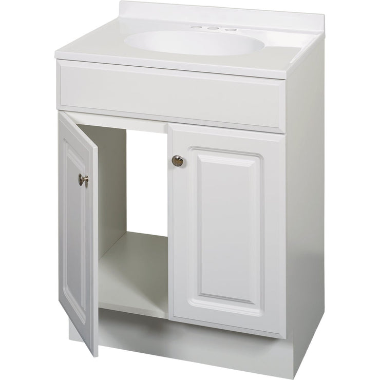 Zenith Zenna Home White 24 In. W x 35 In. H x 18 In. D Vanity with White Cultured Marble Top