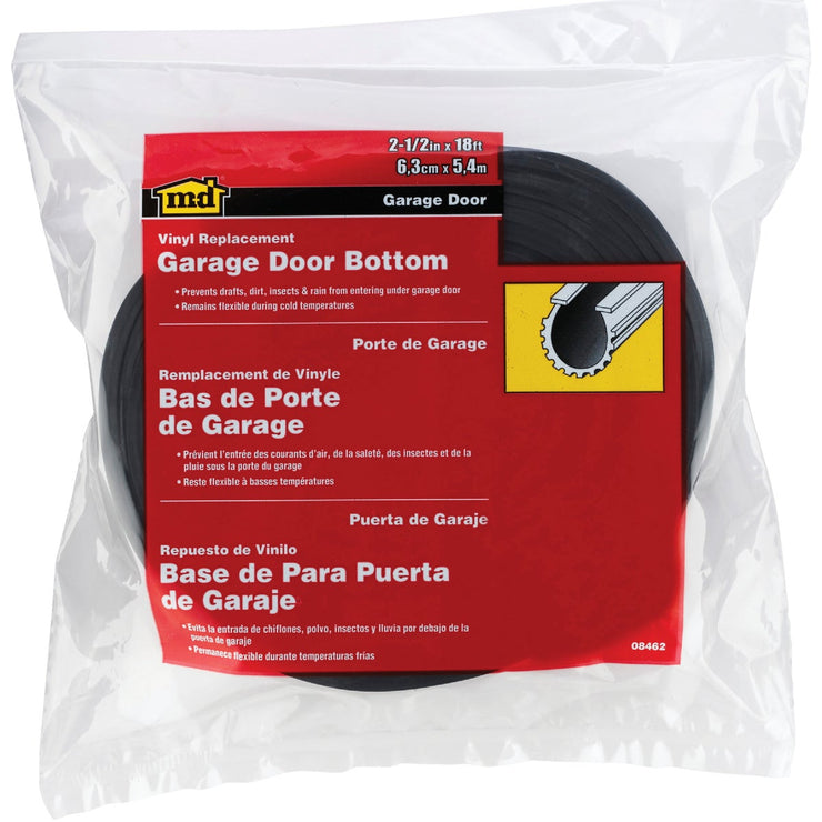 M-D 18 Ft. Garage Door Bottom Vinyl Insert Garage Door Seal