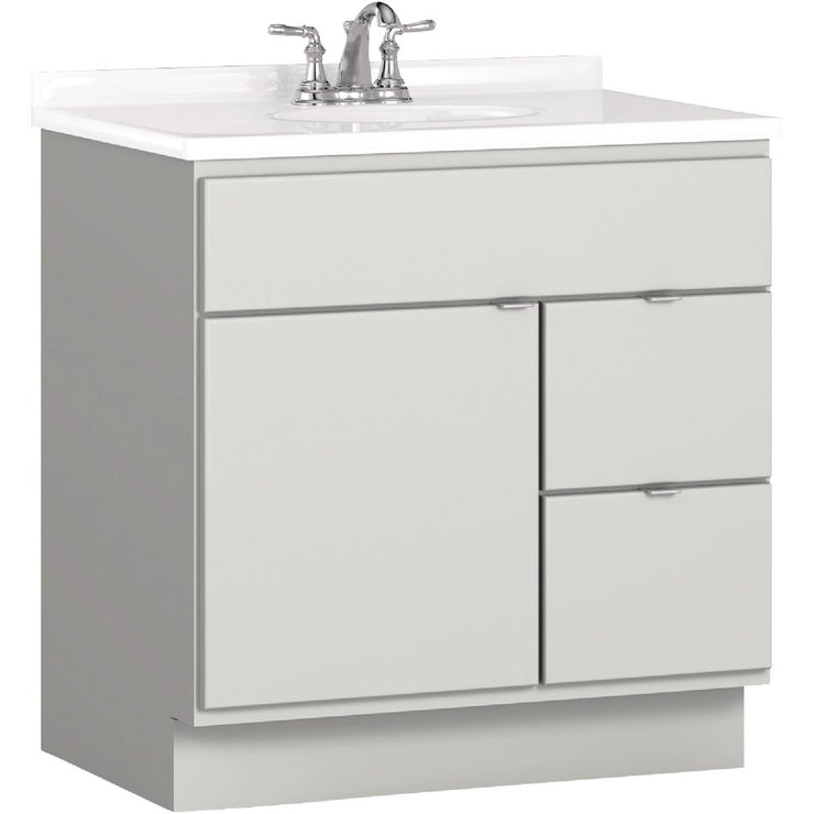 Bertch Riverside 30 In. W x 34-1/2 In. H x 21 In. D Lighthouse Vanity Base, 2 Door/2 Drawer