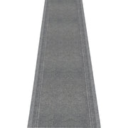Multy Home Tracker 26 In. x 60 Ft. Gray Carpet Runner, Indoor/Outdooor