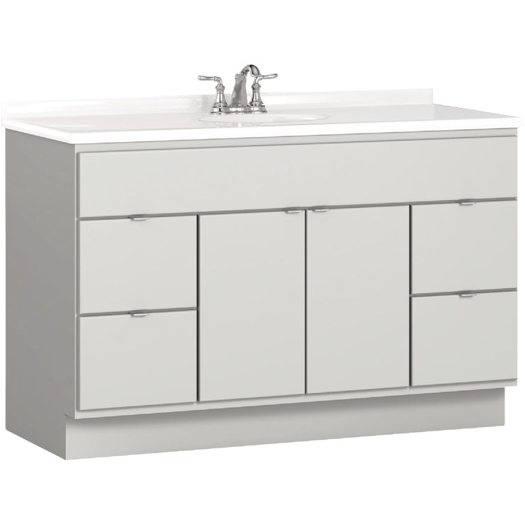 Bertch Riverside 48 In. W x 34-1/2 In. H x 21 In. D Lighthouse Vanity Base, 2 Door/4 Drawer