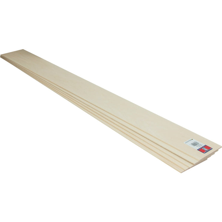 Midwest Products 1/8 In. x 3 In. x 3 Ft. Basswood Board